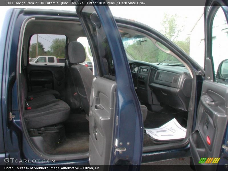 Patriot Blue Pearl / Dark Slate Gray 2003 Dodge Ram 2500 Laramie Quad Cab 4x4