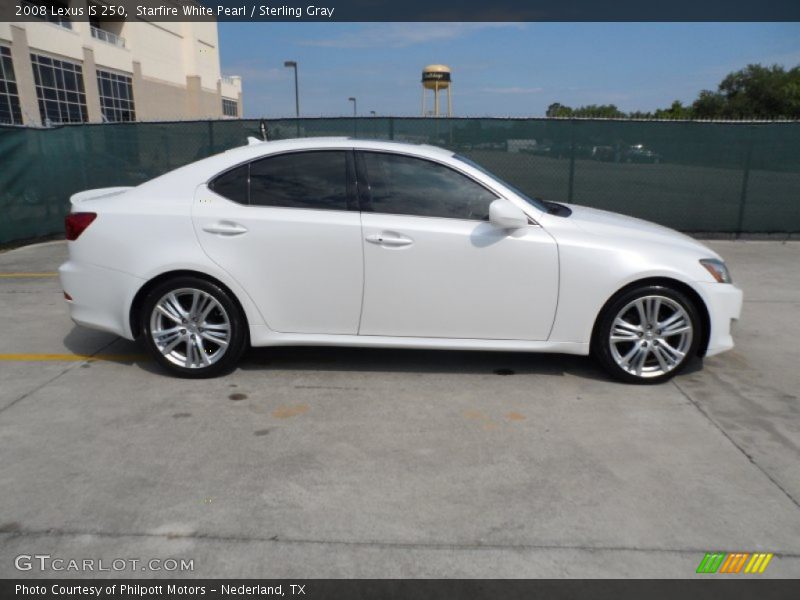 Starfire White Pearl / Sterling Gray 2008 Lexus IS 250