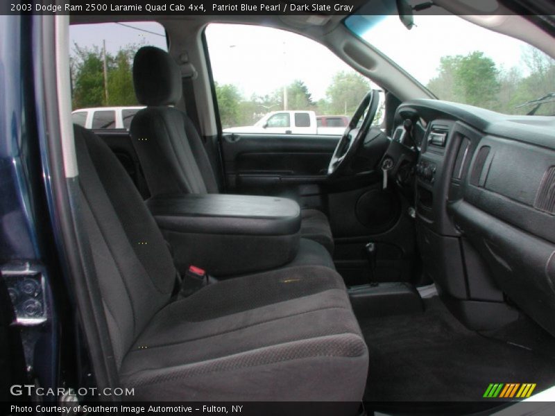 Patriot Blue Pearl / Dark Slate Gray 2003 Dodge Ram 2500 Laramie Quad Cab 4x4