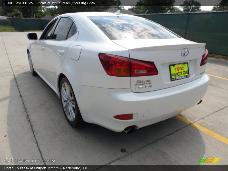 Starfire White Pearl / Sterling Gray 2008 Lexus IS 250