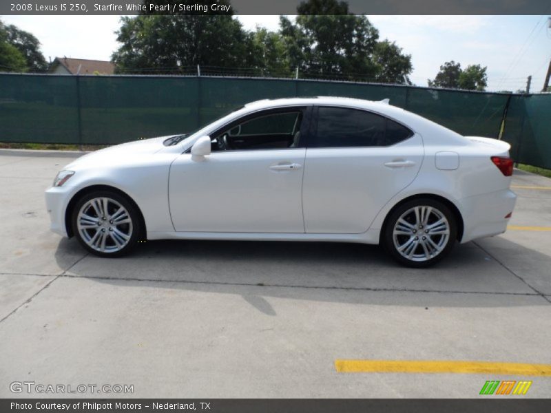 Starfire White Pearl / Sterling Gray 2008 Lexus IS 250