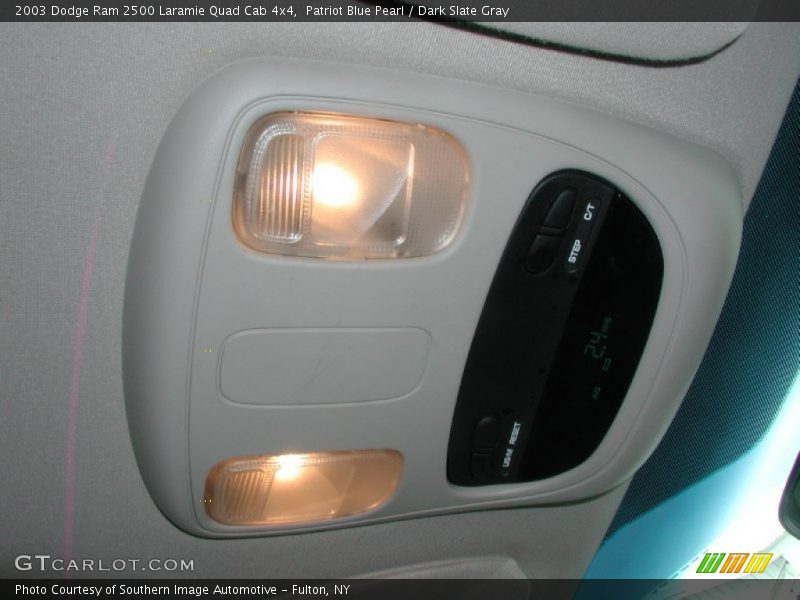 Patriot Blue Pearl / Dark Slate Gray 2003 Dodge Ram 2500 Laramie Quad Cab 4x4