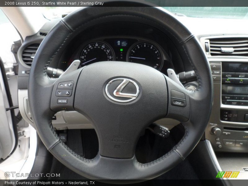Starfire White Pearl / Sterling Gray 2008 Lexus IS 250