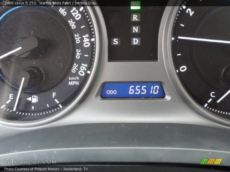 Starfire White Pearl / Sterling Gray 2008 Lexus IS 250