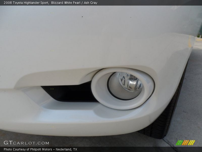 Blizzard White Pearl / Ash Gray 2008 Toyota Highlander Sport