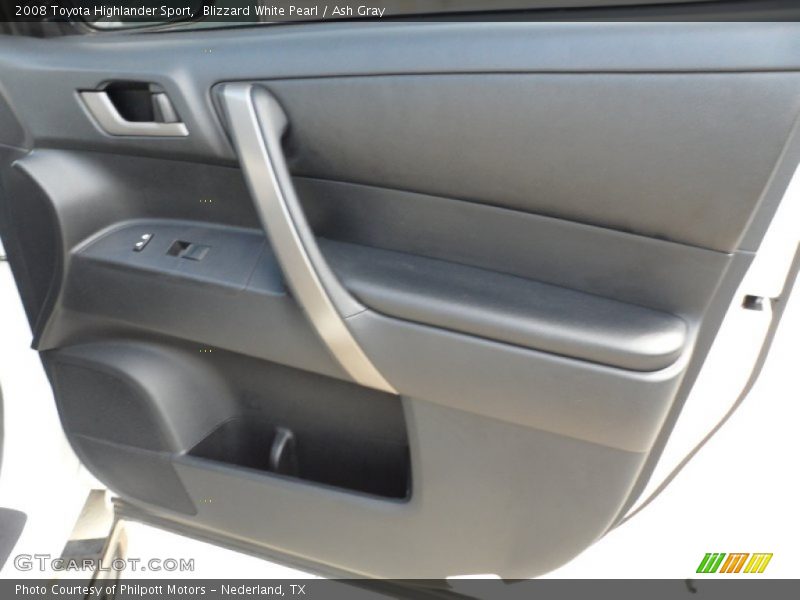 Blizzard White Pearl / Ash Gray 2008 Toyota Highlander Sport