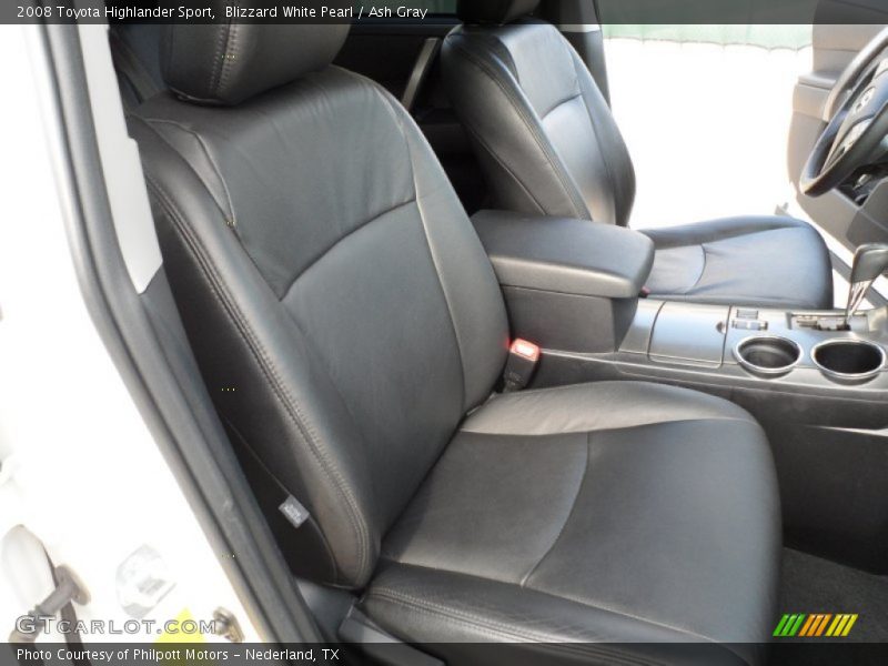 Blizzard White Pearl / Ash Gray 2008 Toyota Highlander Sport