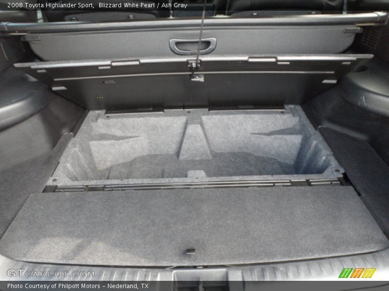 Blizzard White Pearl / Ash Gray 2008 Toyota Highlander Sport