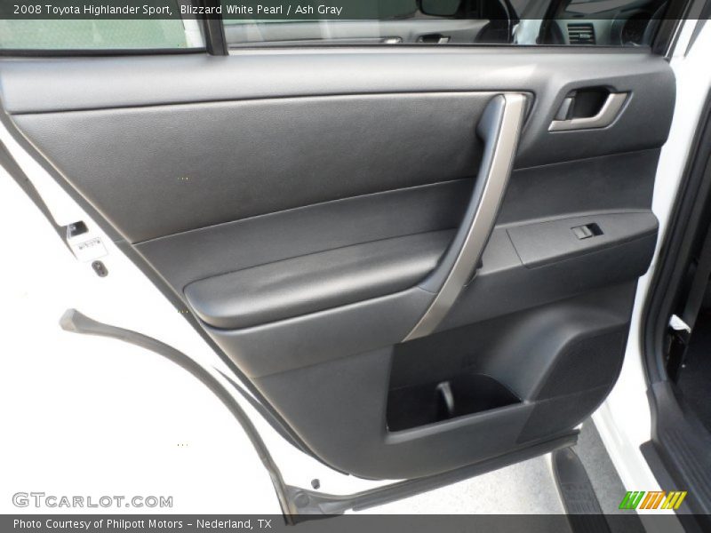Blizzard White Pearl / Ash Gray 2008 Toyota Highlander Sport