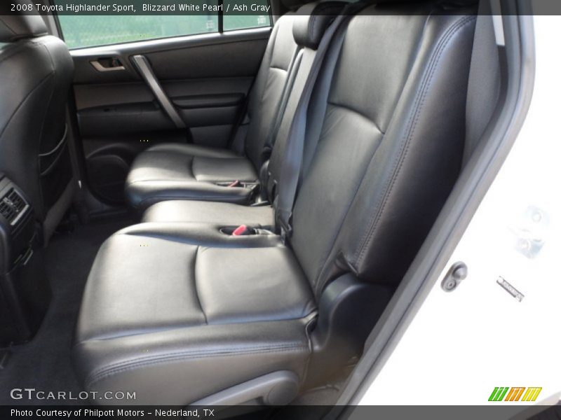 Blizzard White Pearl / Ash Gray 2008 Toyota Highlander Sport