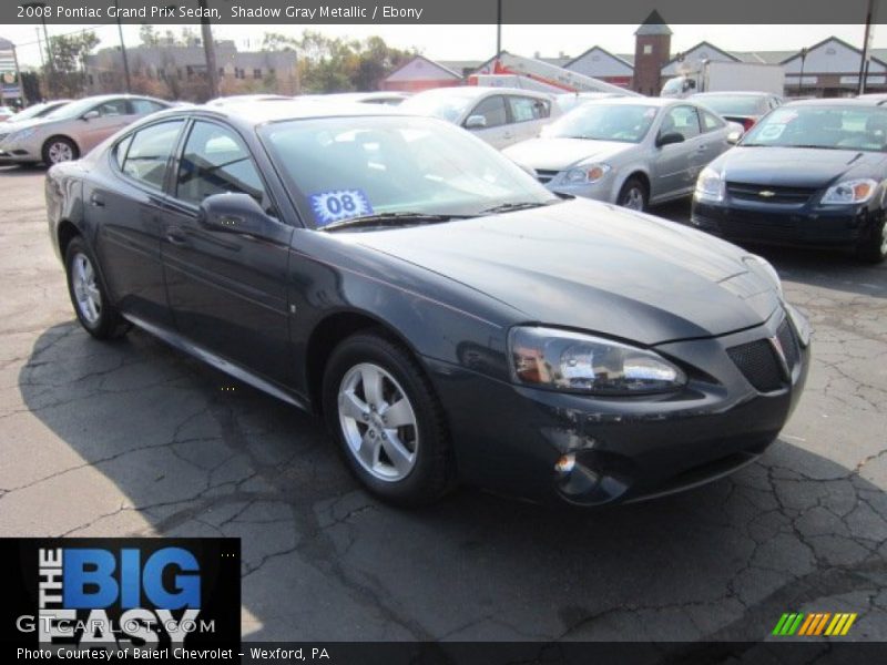 Shadow Gray Metallic / Ebony 2008 Pontiac Grand Prix Sedan