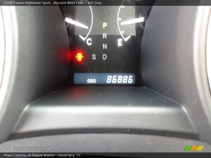 Blizzard White Pearl / Ash Gray 2008 Toyota Highlander Sport