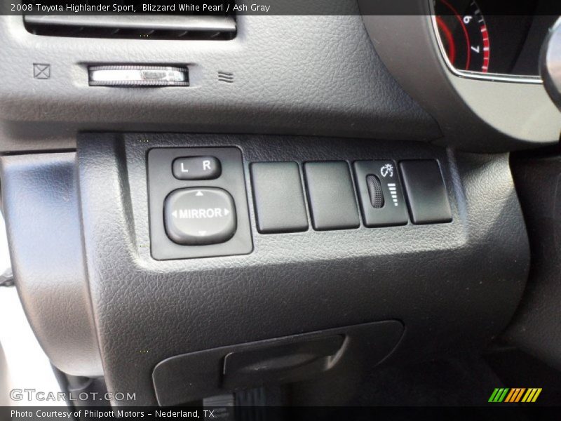 Blizzard White Pearl / Ash Gray 2008 Toyota Highlander Sport