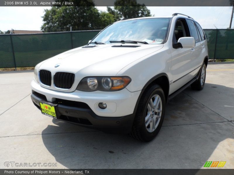 Alpine White / Black 2006 BMW X5 3.0i