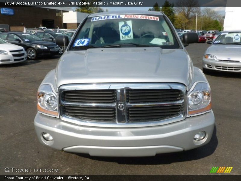 Brilliant Silver Metallic / Medium Slate Gray 2004 Dodge Durango Limited 4x4