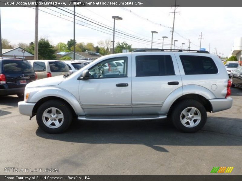 Brilliant Silver Metallic / Medium Slate Gray 2004 Dodge Durango Limited 4x4