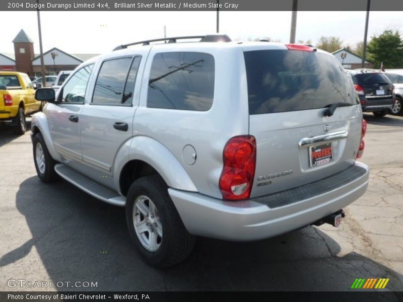 Brilliant Silver Metallic / Medium Slate Gray 2004 Dodge Durango Limited 4x4