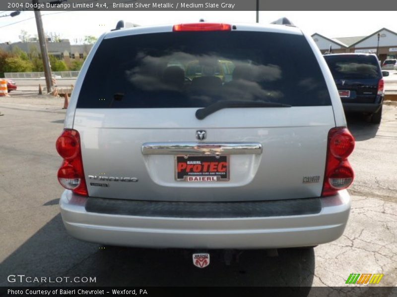 Brilliant Silver Metallic / Medium Slate Gray 2004 Dodge Durango Limited 4x4