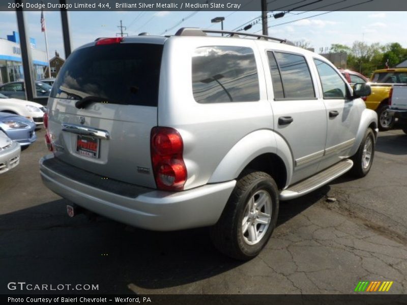 Brilliant Silver Metallic / Medium Slate Gray 2004 Dodge Durango Limited 4x4