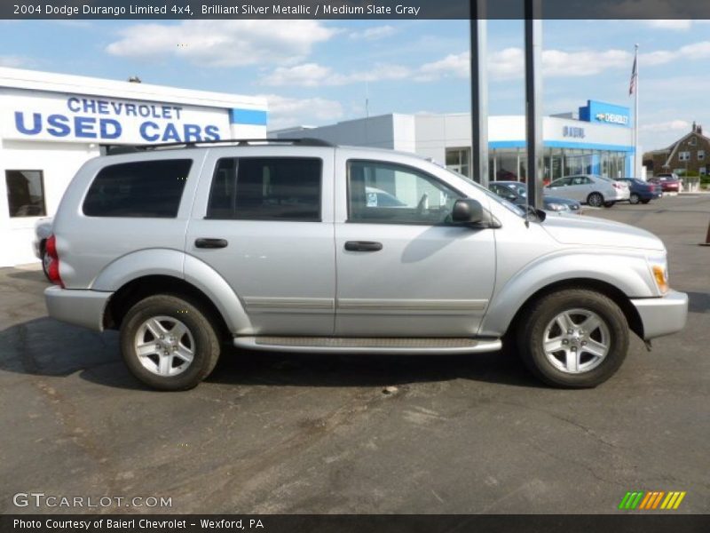 Brilliant Silver Metallic / Medium Slate Gray 2004 Dodge Durango Limited 4x4