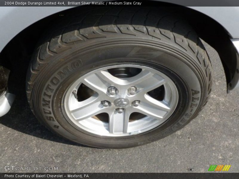Brilliant Silver Metallic / Medium Slate Gray 2004 Dodge Durango Limited 4x4