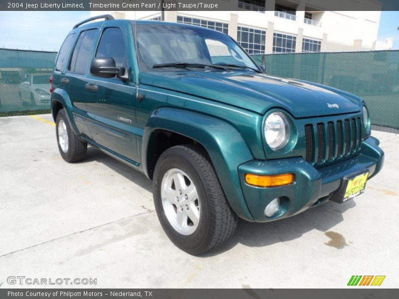 Timberline Green Pearl / Light Taupe/Taupe 2004 Jeep Liberty Limited
