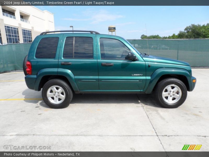 Timberline Green Pearl / Light Taupe/Taupe 2004 Jeep Liberty Limited