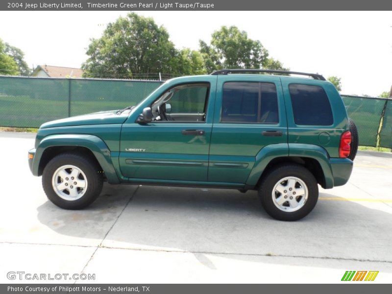 Timberline Green Pearl / Light Taupe/Taupe 2004 Jeep Liberty Limited