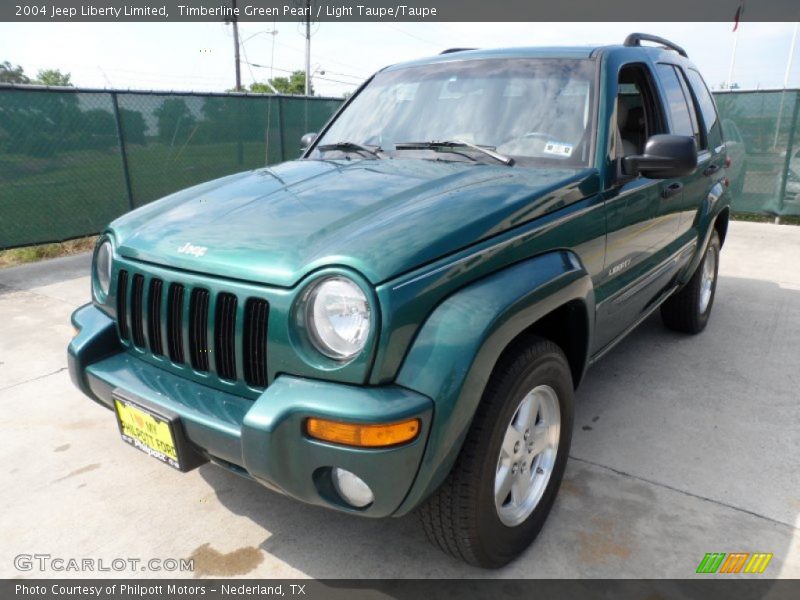 Timberline Green Pearl / Light Taupe/Taupe 2004 Jeep Liberty Limited