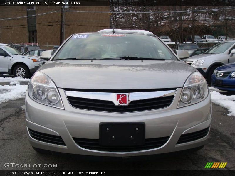 Silver Pearl / Tan 2008 Saturn Aura XE 3.5