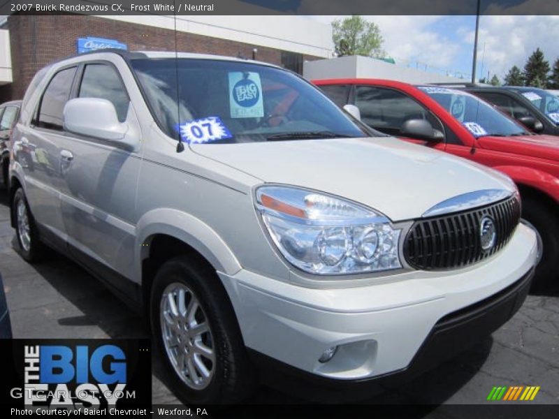 Frost White / Neutral 2007 Buick Rendezvous CX