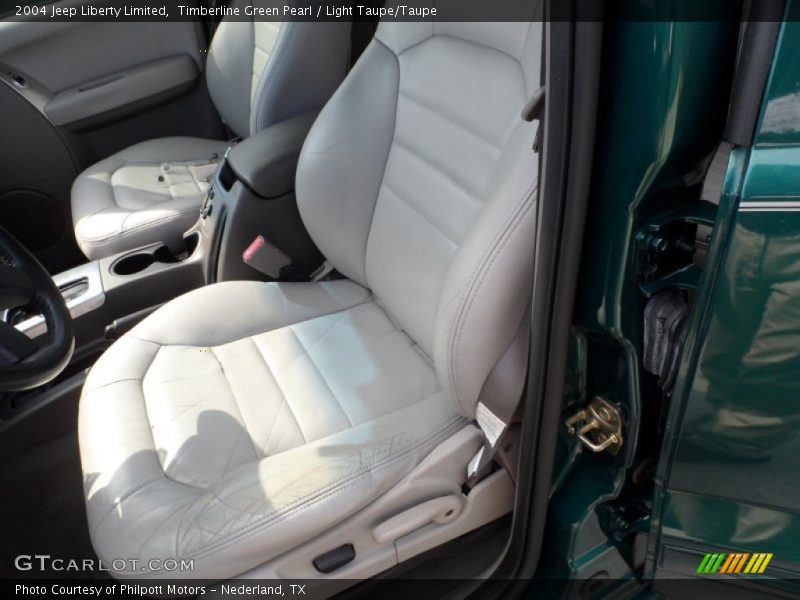 Timberline Green Pearl / Light Taupe/Taupe 2004 Jeep Liberty Limited