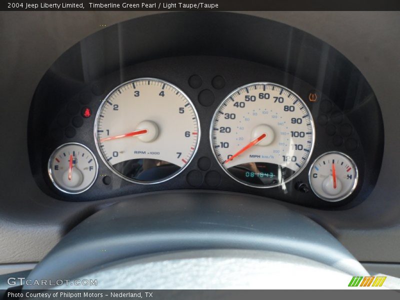 Timberline Green Pearl / Light Taupe/Taupe 2004 Jeep Liberty Limited
