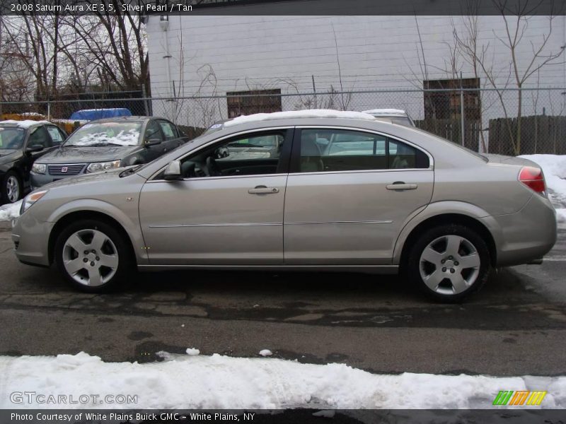 Silver Pearl / Tan 2008 Saturn Aura XE 3.5