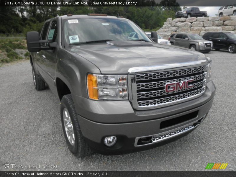 Steel Gray Metallic / Ebony 2012 GMC Sierra 3500HD Denali Crew Cab 4x4