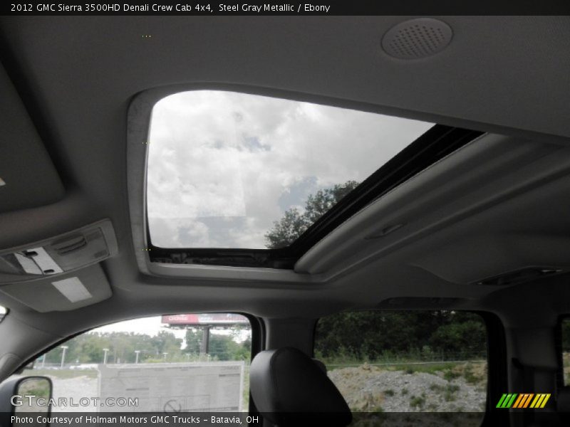Steel Gray Metallic / Ebony 2012 GMC Sierra 3500HD Denali Crew Cab 4x4