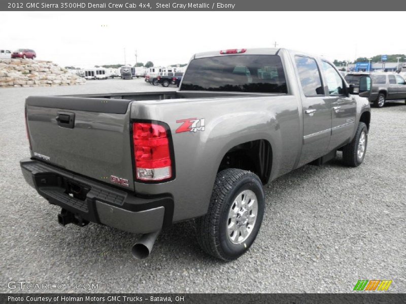 Steel Gray Metallic / Ebony 2012 GMC Sierra 3500HD Denali Crew Cab 4x4