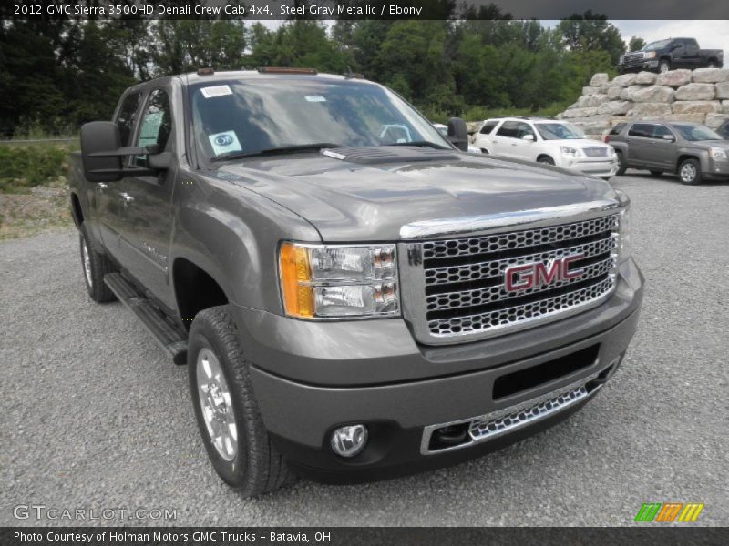 Steel Gray Metallic / Ebony 2012 GMC Sierra 3500HD Denali Crew Cab 4x4
