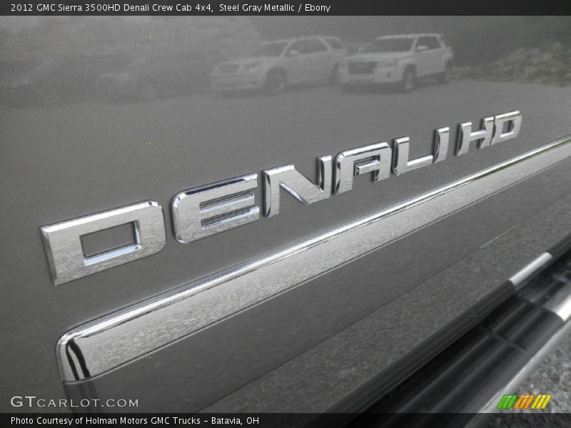Steel Gray Metallic / Ebony 2012 GMC Sierra 3500HD Denali Crew Cab 4x4