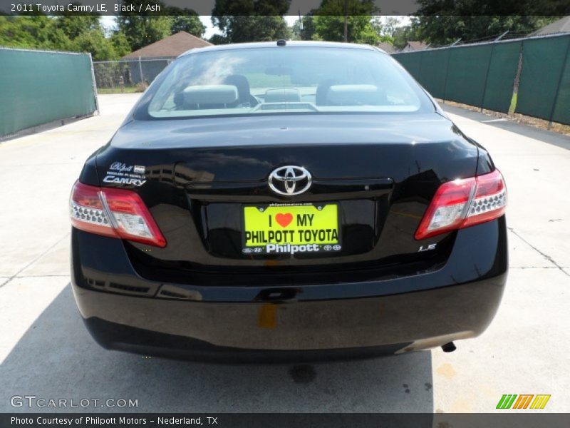 Black / Ash 2011 Toyota Camry LE