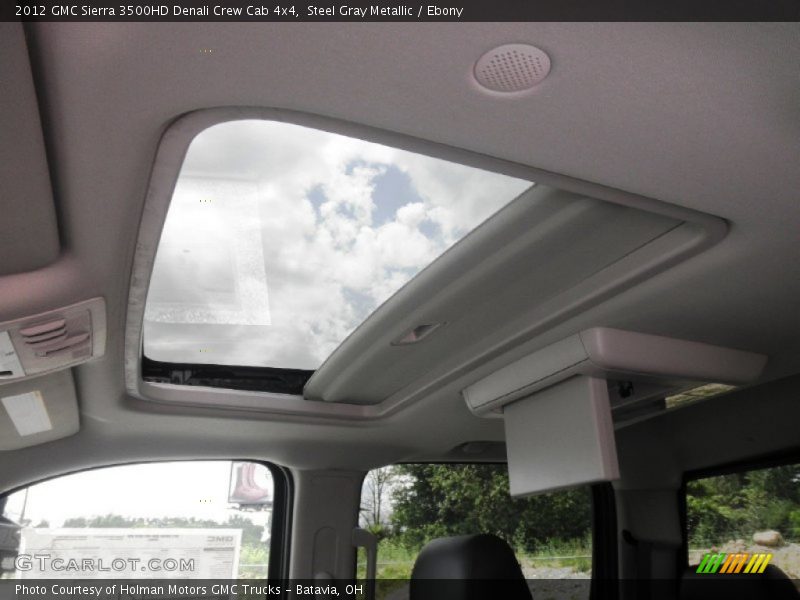 Steel Gray Metallic / Ebony 2012 GMC Sierra 3500HD Denali Crew Cab 4x4