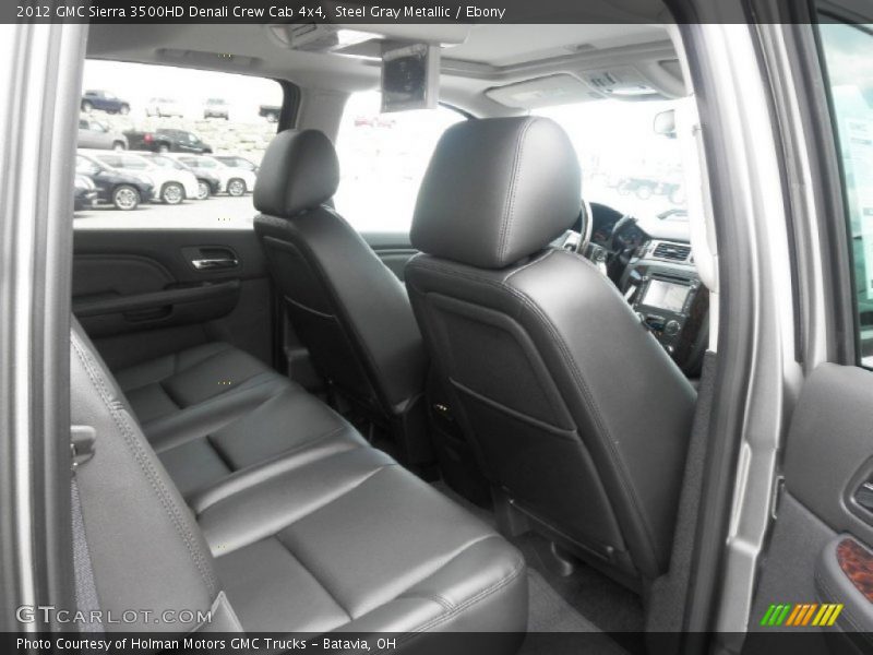 Steel Gray Metallic / Ebony 2012 GMC Sierra 3500HD Denali Crew Cab 4x4