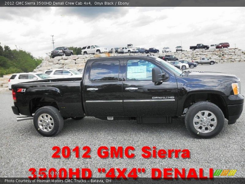 Onyx Black / Ebony 2012 GMC Sierra 3500HD Denali Crew Cab 4x4