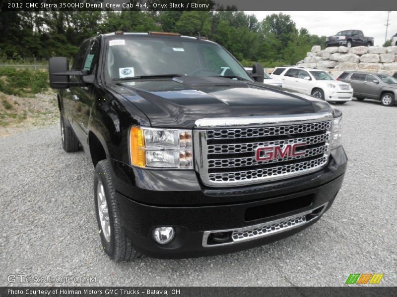 Onyx Black / Ebony 2012 GMC Sierra 3500HD Denali Crew Cab 4x4