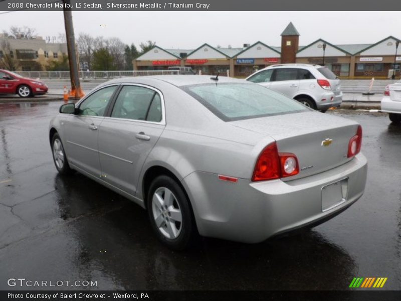 Silverstone Metallic / Titanium Gray 2008 Chevrolet Malibu LS Sedan