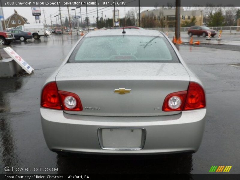 Silverstone Metallic / Titanium Gray 2008 Chevrolet Malibu LS Sedan