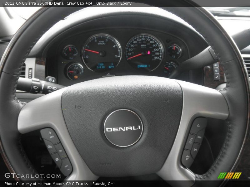 Onyx Black / Ebony 2012 GMC Sierra 3500HD Denali Crew Cab 4x4