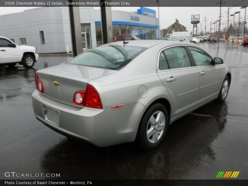 Silverstone Metallic / Titanium Gray 2008 Chevrolet Malibu LS Sedan