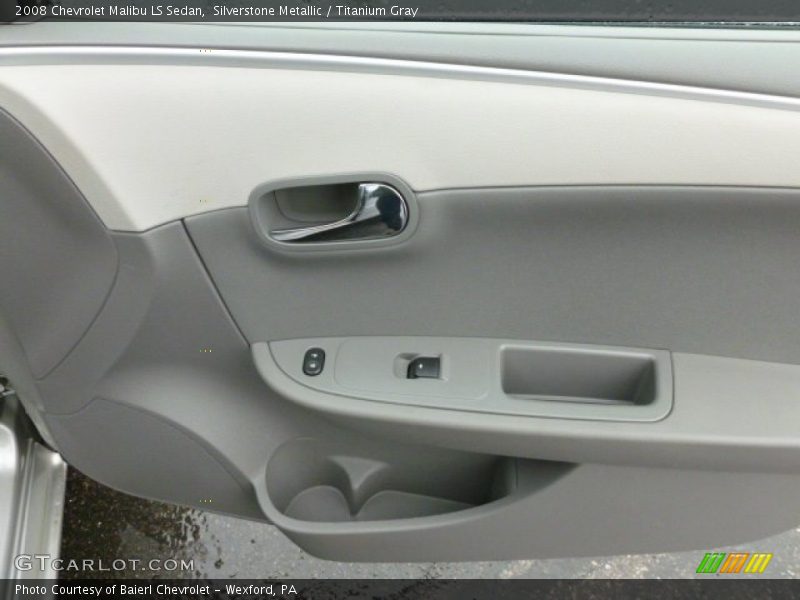 Silverstone Metallic / Titanium Gray 2008 Chevrolet Malibu LS Sedan
