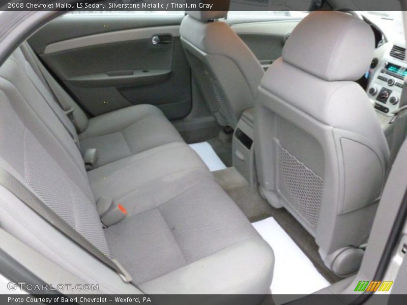 Silverstone Metallic / Titanium Gray 2008 Chevrolet Malibu LS Sedan